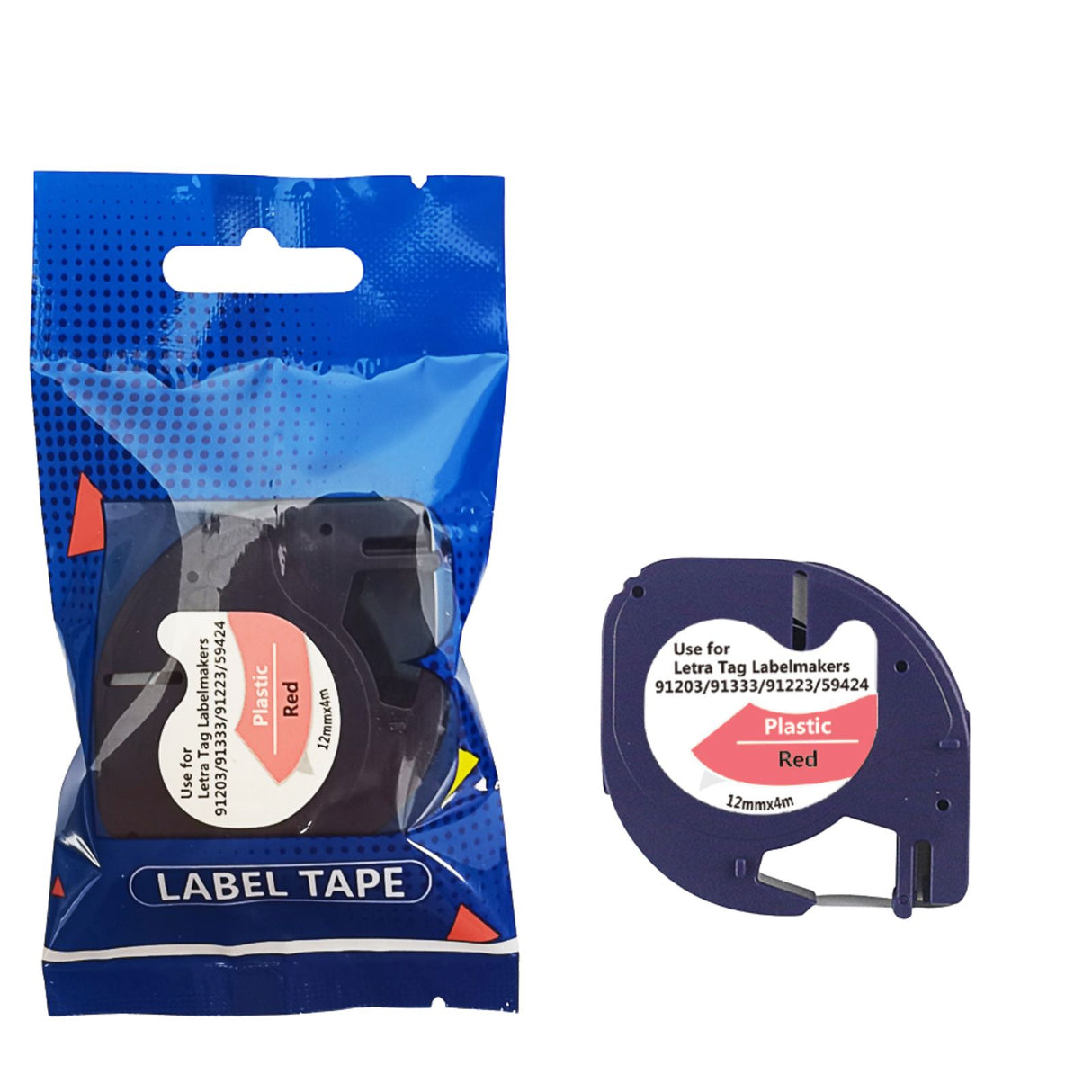 Alternatives Etikettenband zu Dymo 91223 / S0721630 LetraTag
