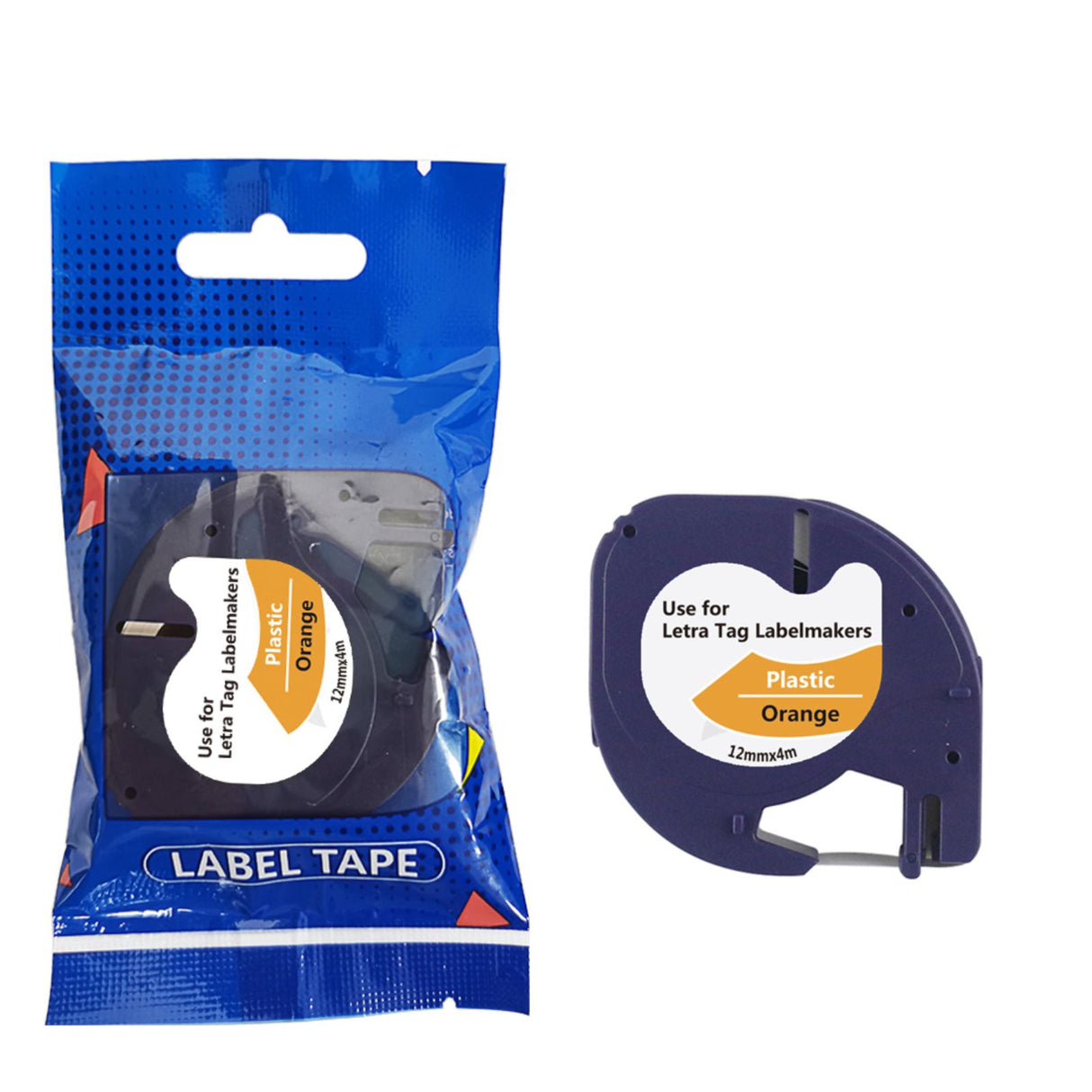 Alternatives Etikettenband zu Dymo LT12mm-Orange LetraTag