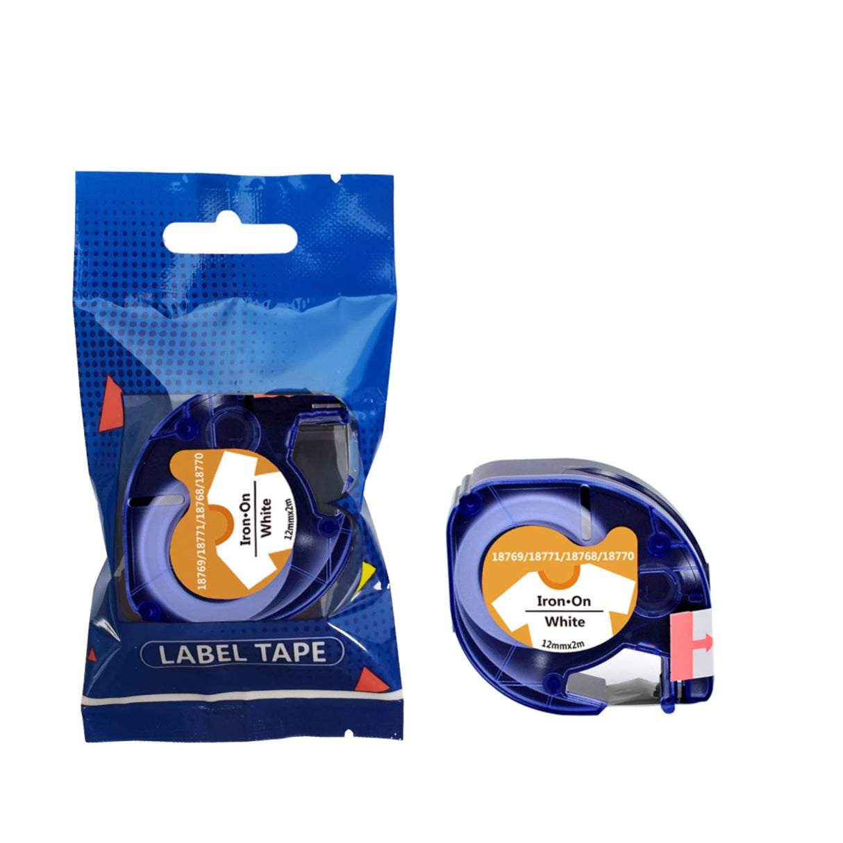 Alternatives Aufbügelband zu Dymo 18769 / S0718850 LetraTag Iron-On
