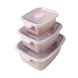 3er-Set Vorratsdosen Aufbewahrungsdosen Mikrowellendosen Gefrierdosen