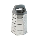 XL Edelstahl-Küchenreibe Gemüsereibe Sechskantreibe Standreibe Handreibe