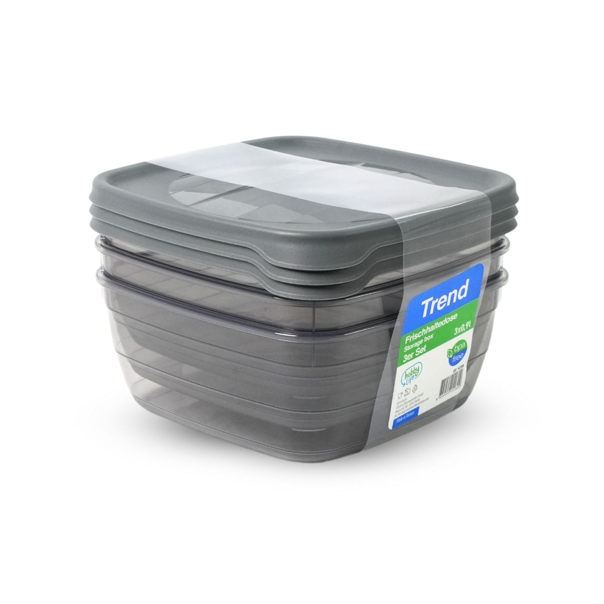 3er-Set Frischhaltedosen Meal-Prep-Boxen Aufbewahrungsdosen Dosen
