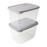 2er-Set Frischhaltedosen Aufbewahrungsdosen Boxen Meal-Prep-Dosen