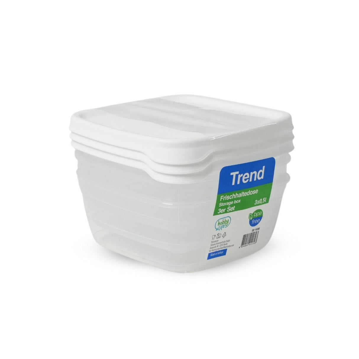 3er-Set Frischhaltedosen Gefrierdosen Vorratsdosen Aufbewahrungsdosen
