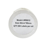 Alternative Etikettenrolle zu Dymo 99012 / S0722400 Mehrzwecketiketten