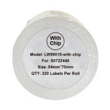 Alternative Etikettenrolle zu Dymo 99015 mit Chip / S0722440 mit Chip