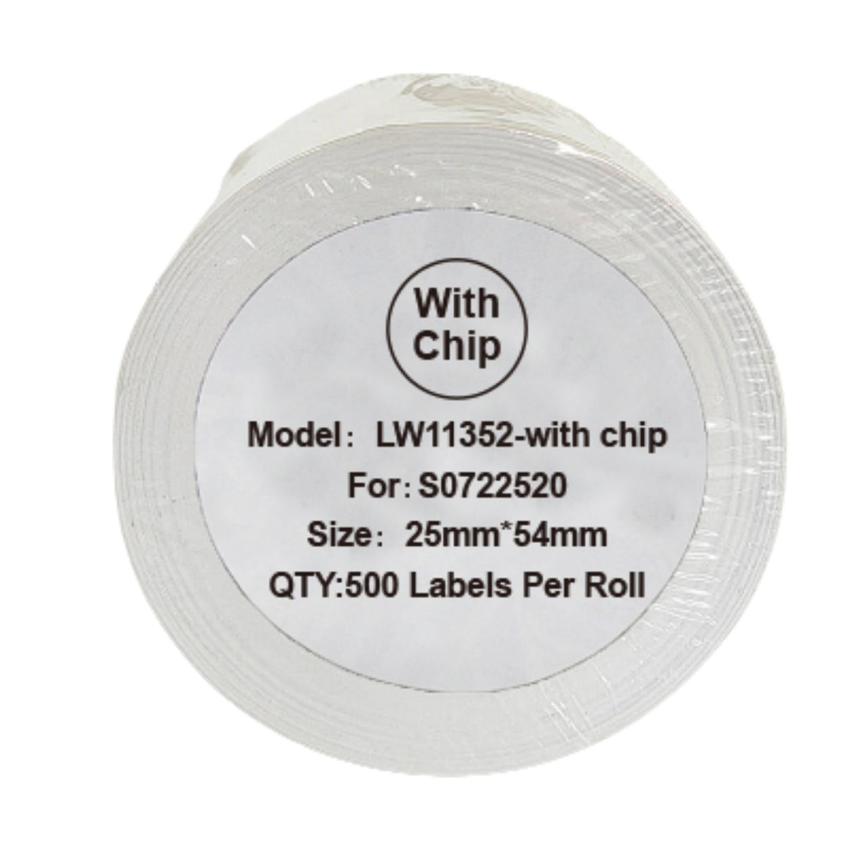 Alternative Etikettenrolle zu Dymo 11352 mit Chip / S0722520 mit Chip