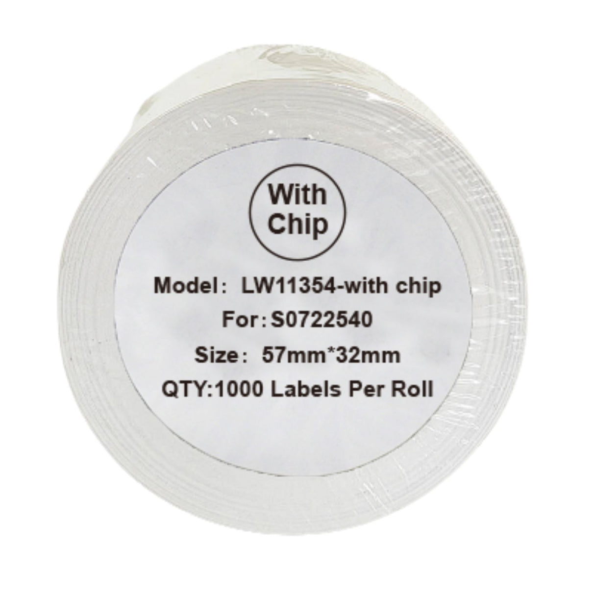 Alternative Etikettenrolle zu Dymo 11354 mit Chip / S0722540 mit Chip