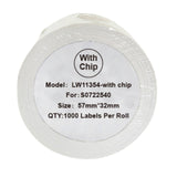 Alternative Etikettenrolle zu Dymo 11354 mit Chip / S0722540 mit Chip