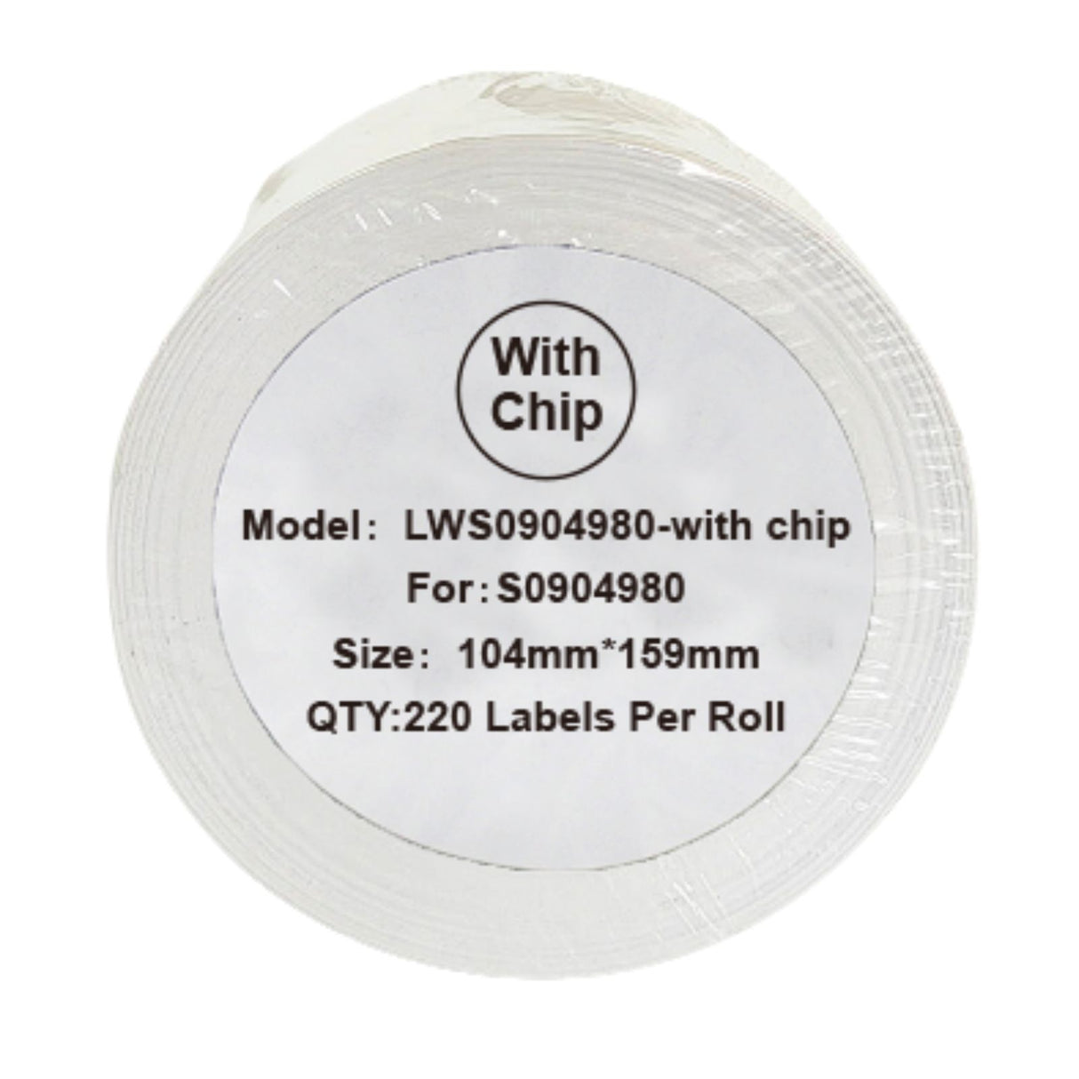 Alternative Etikettenrolle zu Dymo 5XL mit Chip / S0904980 mit Chip