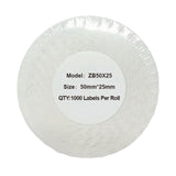 Alternative Etikettenrolle zu Zebra 50mm x 25mm Universaletiketten