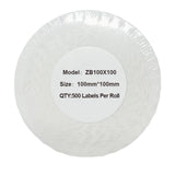 Alternative Etikettenrolle zu Zebra 100mm x 100mm Universaletiketten