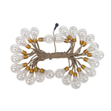 LED-Hanfseil-Lichterkette Lampe Gartenbeleuchtung Solar-Leuchtkette