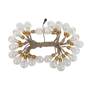 LED-Hanfseil-Lichterkette Lampe Gartenbeleuchtung Solar-Leuchtkette