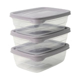 3er-Set Aufbewahrungsdosen Frischhaltedosen Boxen Meal-Prep-Dosen