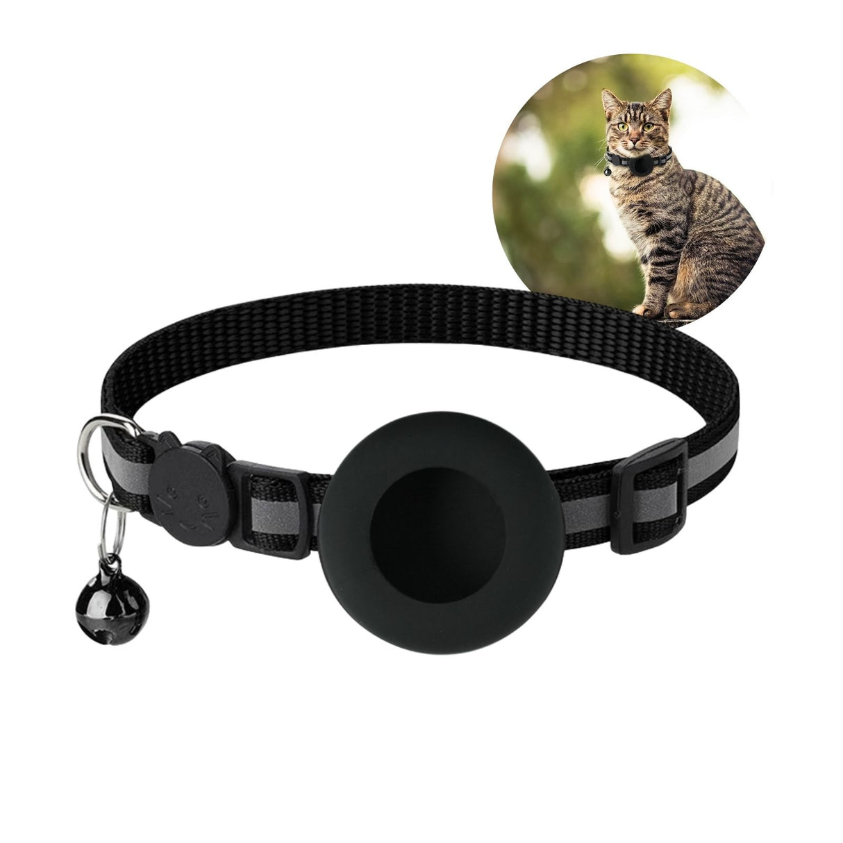 Halsband mit Airtag-Halterung Katzenhalsband Hundehalsband