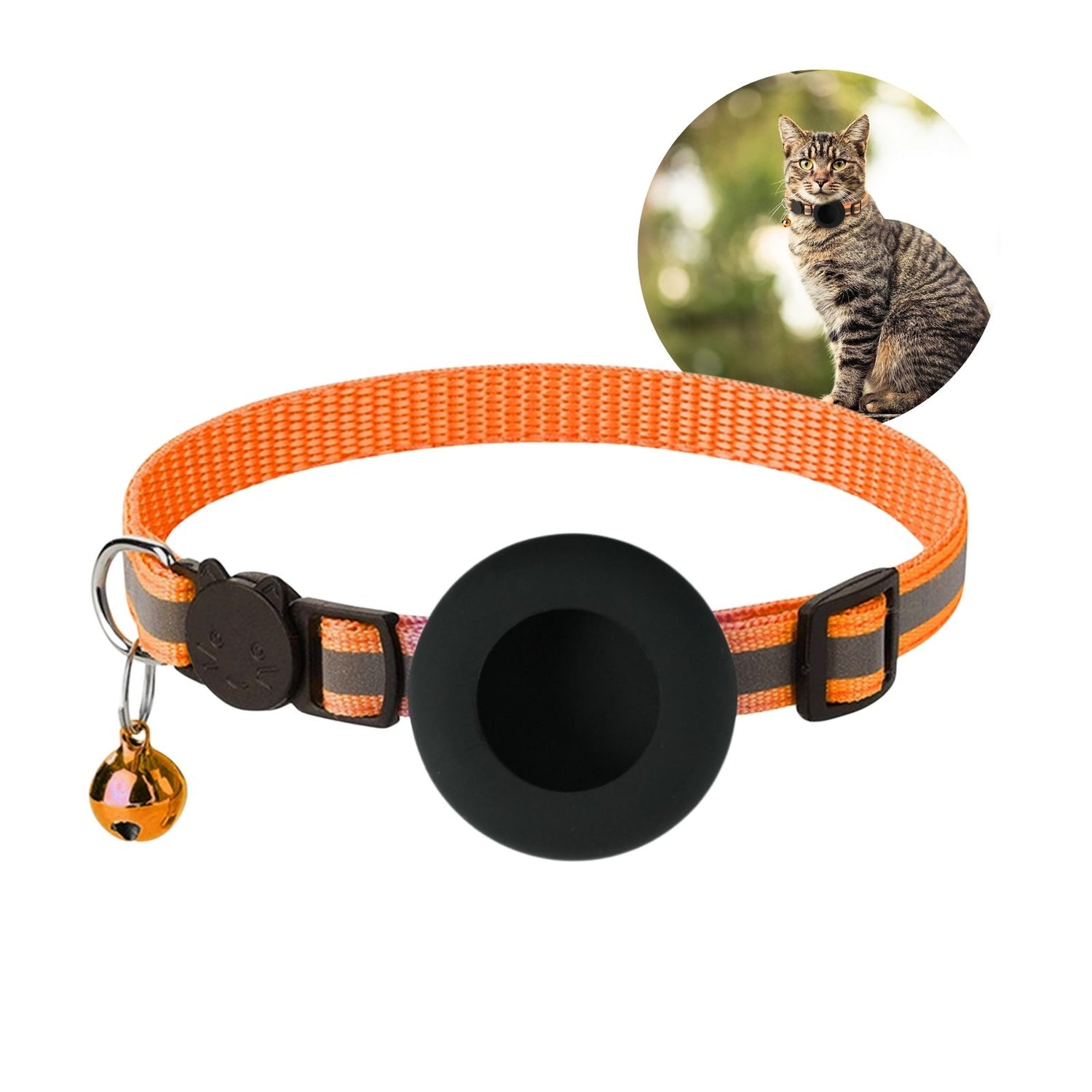 Katzenhalsband mit Airtag-Halterung Hundehalsband Halsband