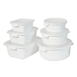 6er-Set Mikrowellenbehälter Gefrierdosen Mikrowellendosen Vorratsdosen