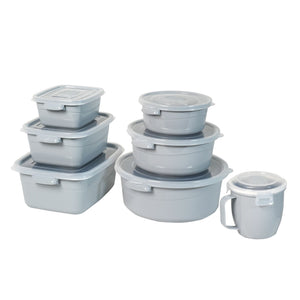 7er-Set Vorratsdosen Mikrowellendosen mit Mikrowellen-Becher Tasse