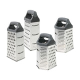 4er-Set Edelstahl-Gemüsereiben L & XL Küchenreiben Handreiben