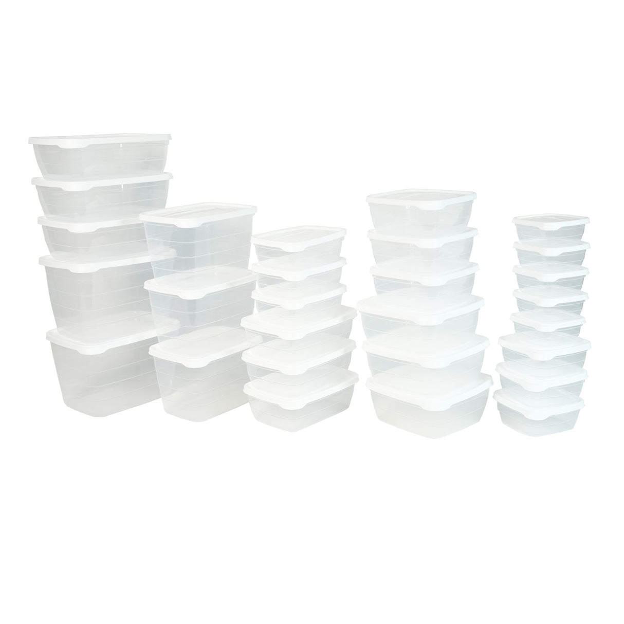 28-tlg. Frischhaltedosen-Set Vorratsdosen Gefrierdosen Meal-Prep-Dosen