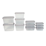 11-tlg. Frischhaltedosen-Set Gefrierdosen Meal-Prep-Dosen Vorratsdosen