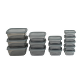 14-tlg. Frischhaltedosen-Set Vorratsdosen Meal-Prep-Dosen Gefrierdosen