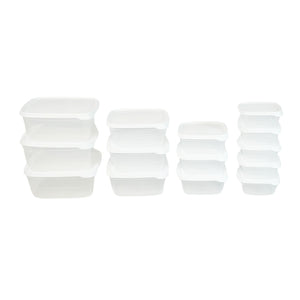 14-tlg. Frischhaltedosen-Set Meal-Prep-Dosen Vorratsdosen Gefrierdosen