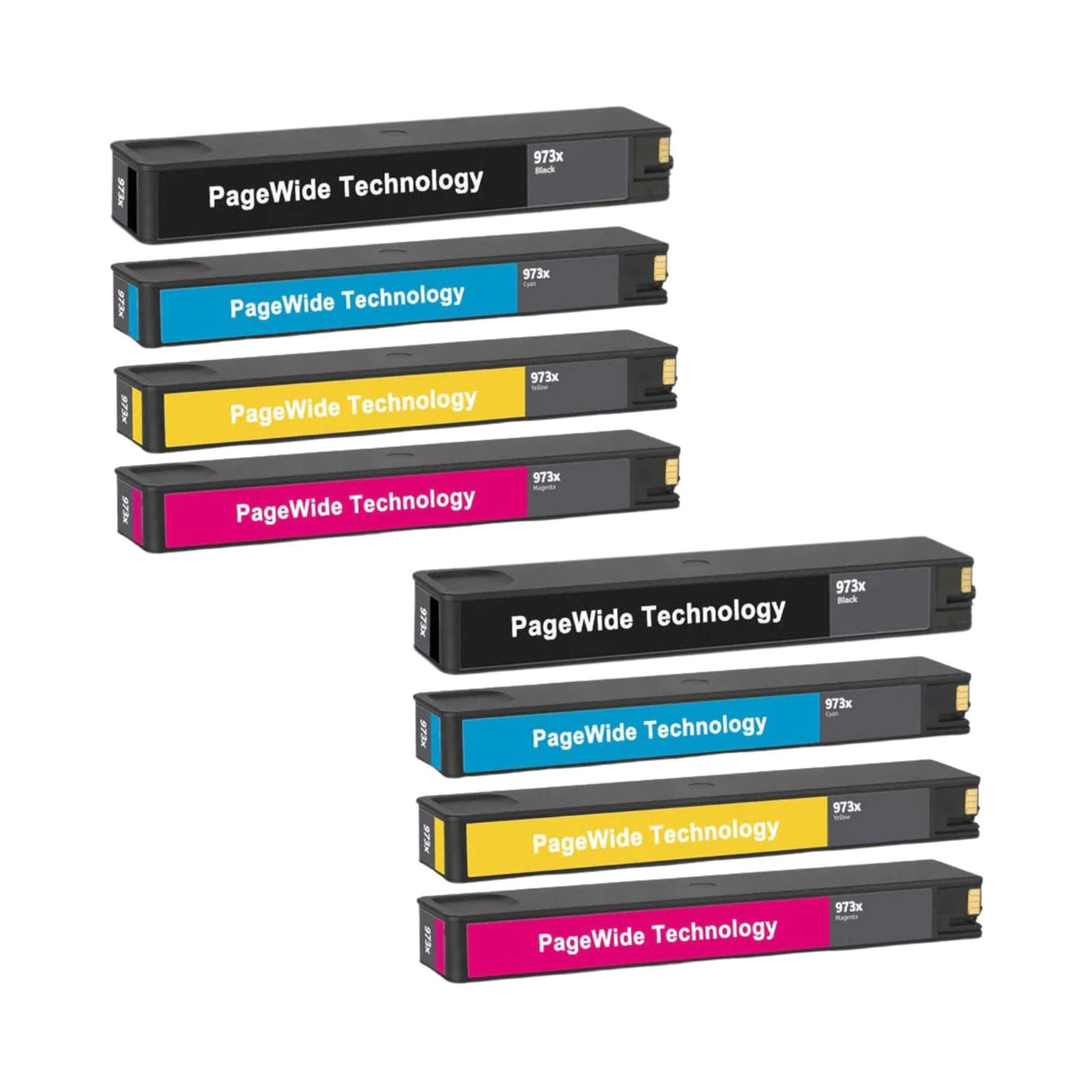 Kompatible Tintenpatrone XL für HP PageWide Pro 477dwt - Black Cyan Yellow Magenta - 8er Set