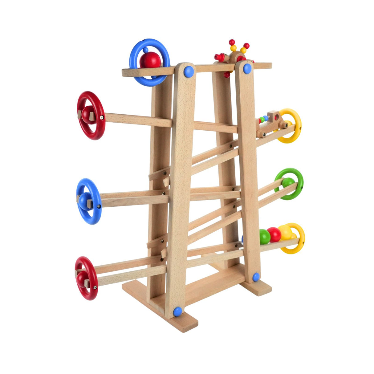 Holz-Kugelbahn Achterbahn Murmelbahn Holzspielzeug Kinderspielzeug