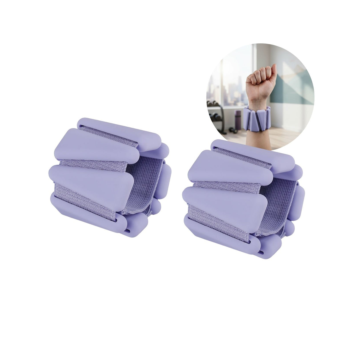 2er-Set Gewichtsmanschetten Handgelenkgewichte Fitnessmanschette