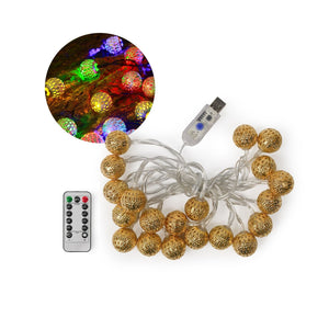 Marokkanische LED Lichterkette 3.5m Orientalische Deko Beleuchtung