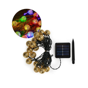 Orientalische Deko 4.8m Marokkanische LED Solar Lichterkette