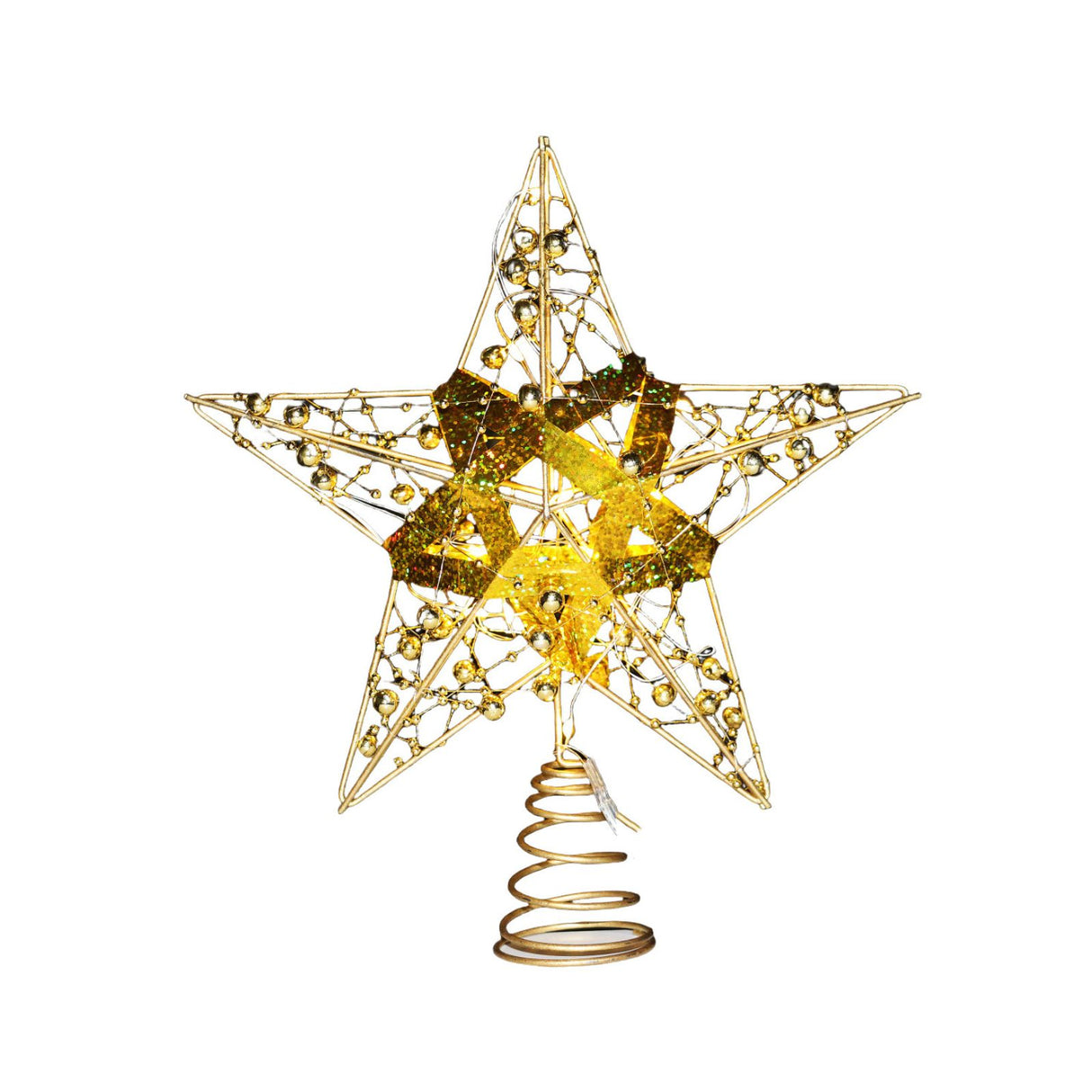 Christbaumspitze LED-Stern  Baumspitze mit Licht Weihnachtsbaumspitze