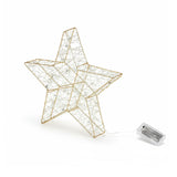 LED-Dekostern 3D Leuchtstern Drahtstern Weihnachtsstern Metallstern