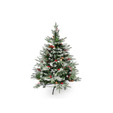 Weihnachtsbaum 120cm mit Schnee Kunsttanne Christbaum Tannenbaum