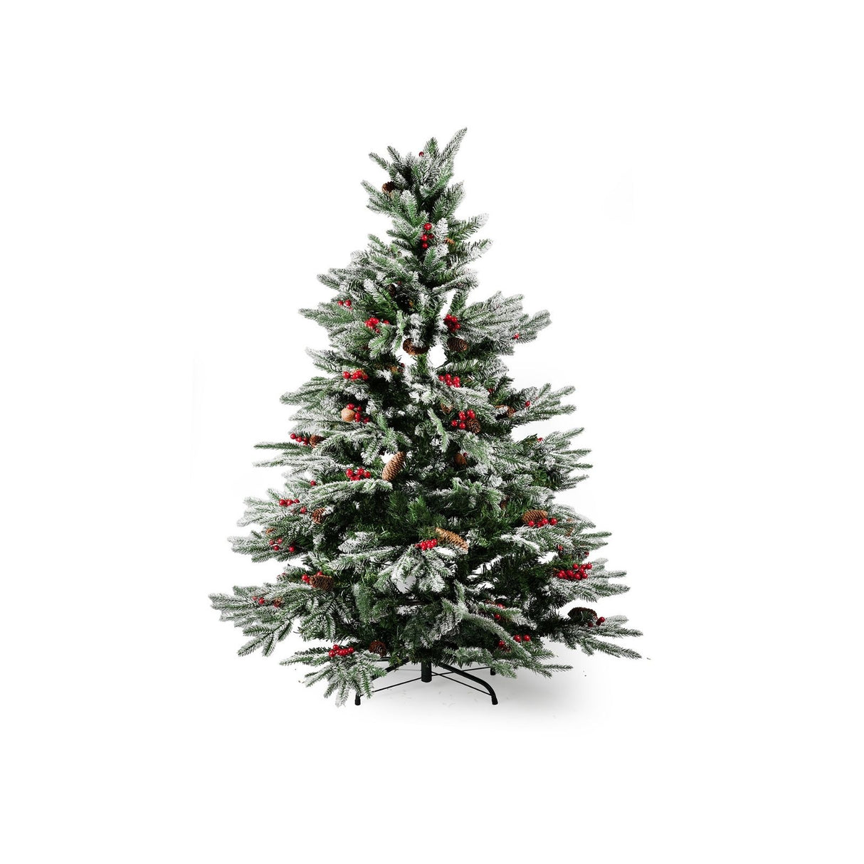 Weihnachtsbaum 150cm mit Schnee Christbaum Kunsttanne Tannenbaum