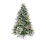 Weihnachtsbaum 210cm mit Schnee Christbaum Tannenbaum Kunsttanne