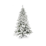 Weihnachtsbaum 180cm mit Schnee und LED Christbaum Kunsttanne Tanne