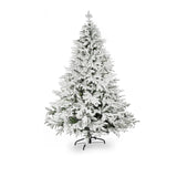 Weihnachtsbaum 210cm mit Schnee und LED Kunsttanne Tanne Christbaum