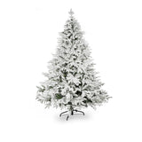 Weihnachtsbaum 210cm mit Schnee und LED Kunsttanne Tanne Christbaum