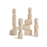 16-tlg. Set Stapelsteine Holz-Balanciersteine Bausteine zum Stapeln