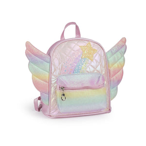 Kinderrucksack mit Flügeln Kindergartenrucksack Glitzer-Rucksack