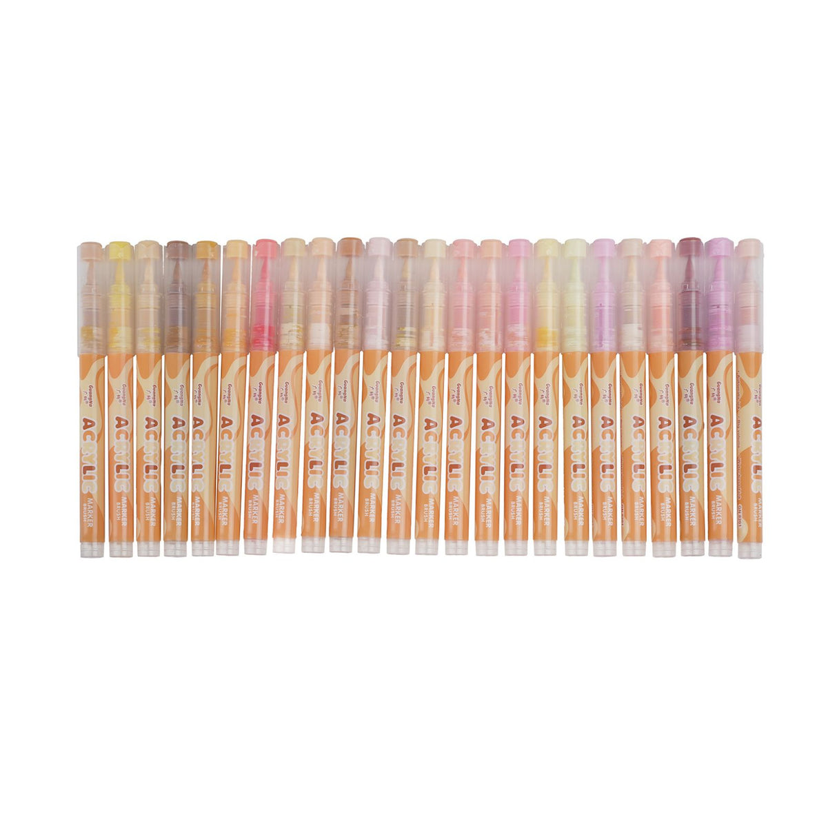 24-tlg. Set Acrylmarker Hautfarben Pinselstifte Acryl Brush Marker