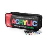 240-tlg. Set Acrylmarker Acryl Brush Marker Arcrylstifte Pinselstifte