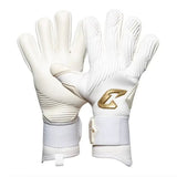 Fussballhandschuhe Invictus White Gold Gr. 9.5 Torwart Goalie Handschuhe