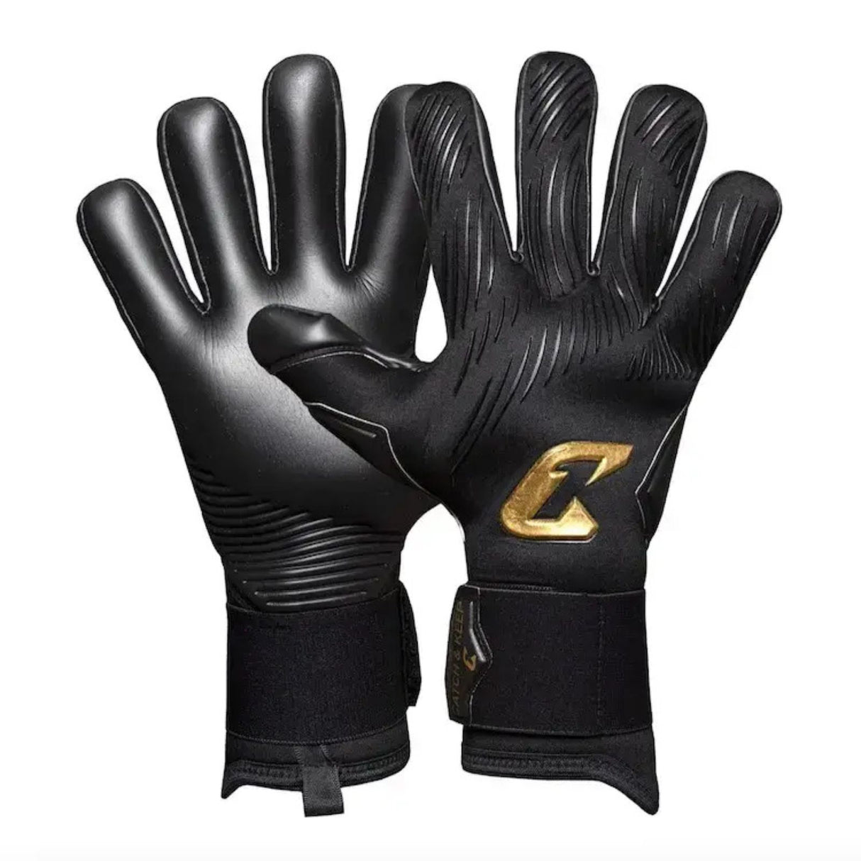 Fussballhandschuhe Invictus Black Gold Gr. 9 Torwart Goalie Handschuhe