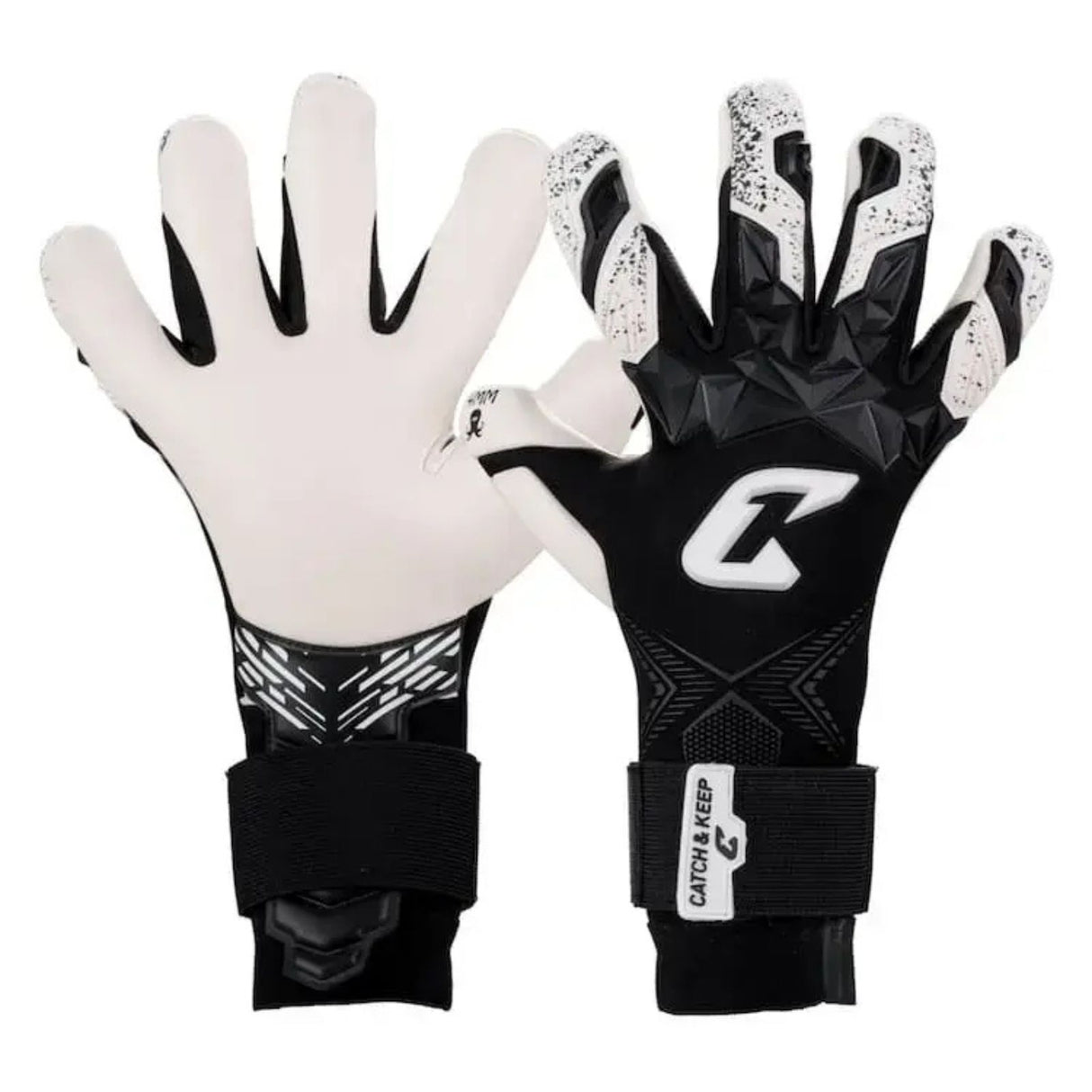 Fussballhandschuhe Pulse X Black Gr. 8 Torwart Goalie Handschuhe