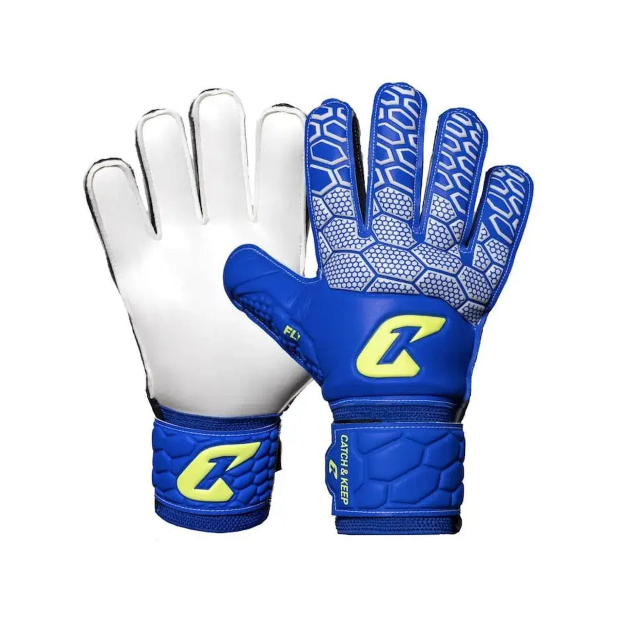 Fussballhandschuhe Fly Kids Blue Soul Gr. 5 Torwart Goalie Handschuhe