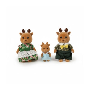 3-tlg. Rentier-Puppenfamilie Puppen Spielzeugfiguren Kinderspielzeug